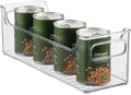 iDesign Stackable Plastic Pantry Bin with Handles, Clear | For Cabinets or Fridge, Made in USA by iDesign
