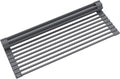 Kraus Multipurpose Over-Sink Roll-Up Dish Drying Rack, Colander and Trivet in Dark Grey, KRM-10DG by Unknown