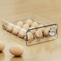 Egg Holder for Fridge, 2-Tier Drawer Style Egg Organizer for Refrigerator, Holds 12 Eggs, Clear Stackable Egg Container with Freshness Date Tracker,Kitchen Fridge Storage,BPA-Free (12-egg Carton) by Unknown