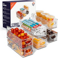 ClearSpace Plastic Pantry Organization and Food Storage Bin – Great Kitchen Organization and Kitchen Storage – Fridge Organizer Bins, Pantry Storage – 6 Pack | Clear food storage bins keep pantry, fridge, and kitchen essentials organized while maximizi... by ClearSpace