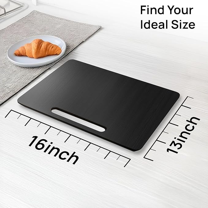 Ibyx Appliance Slider, Sliding Tray for Coffee Maker, 16x13 in, Black | for Coffee Maker & Heavy Kitchen Appliances, Easy Slide, Made of Premium Bamboo, Space-Saving Kitchen Organizer 40lb Capacity - Image 2
