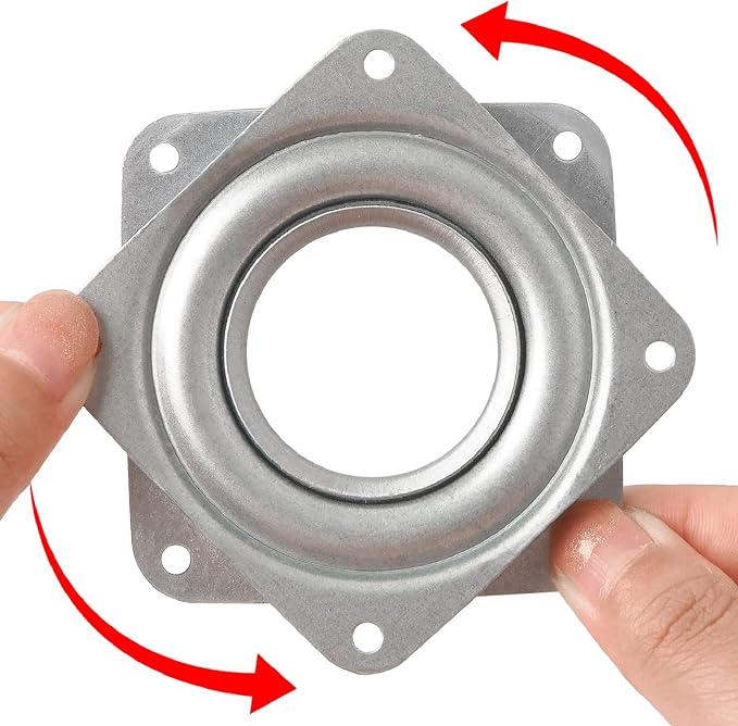 2 Pack 2" Lazy Susan Turntable 200 LBS pounds Steel Ball Bearing Rotating Tray Strong Sturdy Table Cabinet Low Profile - Image 2