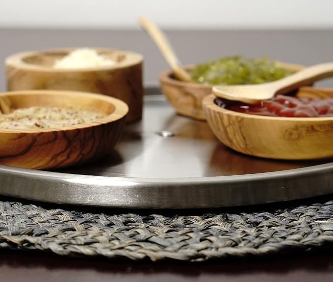RSVP International Endurance TURN-1 Turntable Lazy Susan, Stainless Steel, 10.5" | Handy in Cabinet, Refrigerator or on Counters | Organize Spices, Canned Foods, Pots, Pans, Dinnerware, 10.5 Inch - Image 5