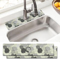 Sink Faucet Absorbing Mat, 2 Pack Drying Mat Around Faucet Sink Splash Guard Behind Faucet Sinkmat For Kitchen Bathroom Island Rv 24 * 5.5 Inch (60 * 14 cm) by BathtubMat
