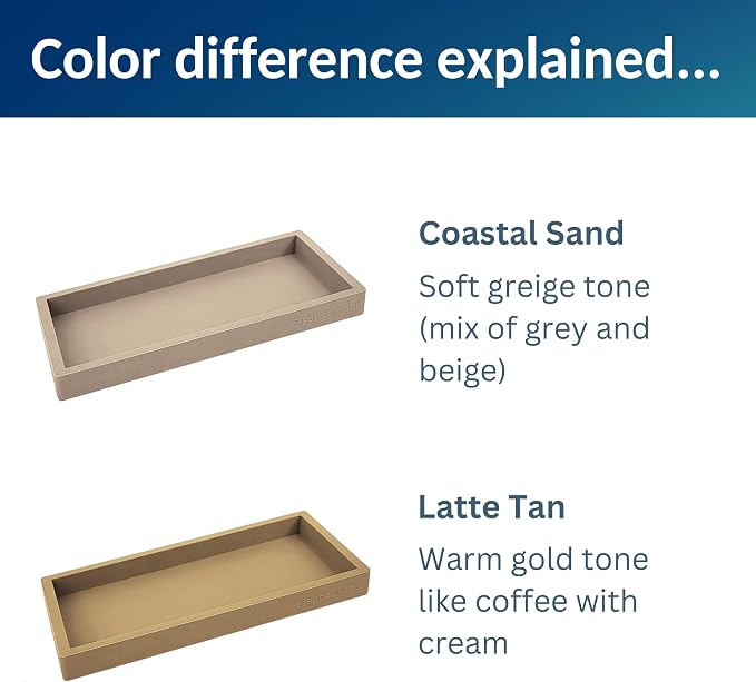 Countertop & Vanity Silicone Tray - Small 7.7" Kitchen Soap Tray | Kitchen Sink Soap Tray, Dish Soap Tray for Kitchen Counter, Bathroom Tray, Silicone Soap Dispenser Tray & Sponge Holder - Image 5