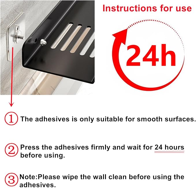 ROYALITA 17 Inch Acrylic Bathroom Shelf Organizer Over The Faucet | Bathroom Sink Rack Over The Sink Shelf, Countertop Organizer Kitchen Above Faucet, Black - Image 4
