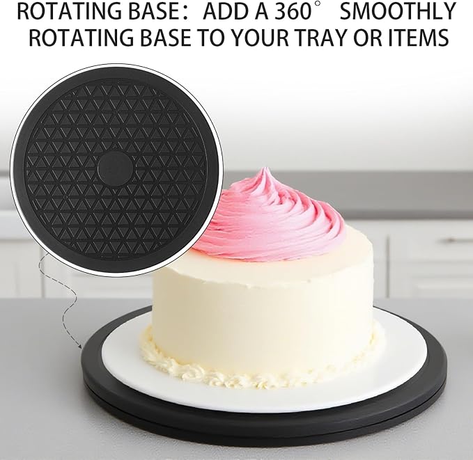 Multi-use Heavy Duty Rotating Swivel Stand - Lazy Susan with Steel Ball Bearings for Model Base/Rotating Plants/Crafts Stand Monitor/Big Screen TV/Monitors/Potted Plants (8 Inch) - Image 5