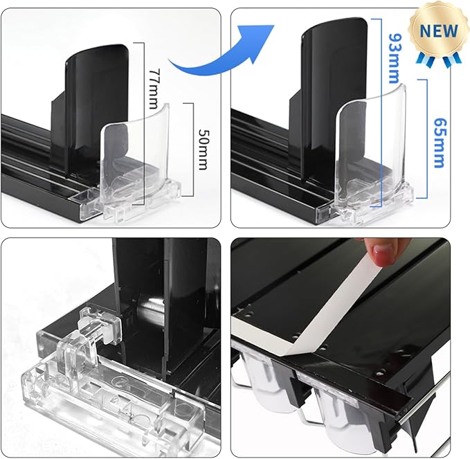 Soda organizer for Fridge, Automatic Push Drink Organizer for Refrigerator - Adjustable Width (Holds 15 Cans), Durable Beer & Drink Dispenser with Self-Pushing Glide System, Black - Image 3