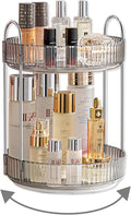 Asayuee 360 Rotating Makeup Organizer for Vanity,Bathroom Countertop Organizer,Spinning Perfume Organizer&Vanity Organizer(Grey-2 Tier) by Asayuee