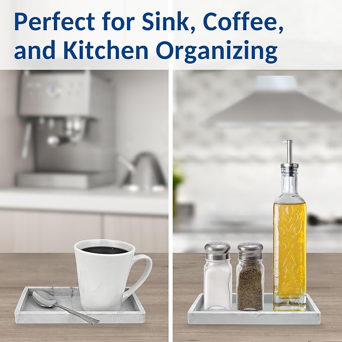 Countertop & Vanity Silicone Tray - Small 7.7" Kitchen Soap Tray | Kitchen Sink Soap Tray, Dish Soap Tray for Kitchen Counter, Bathroom Tray, Silicone Soap Dispenser Tray & Sponge Holder - Image 6