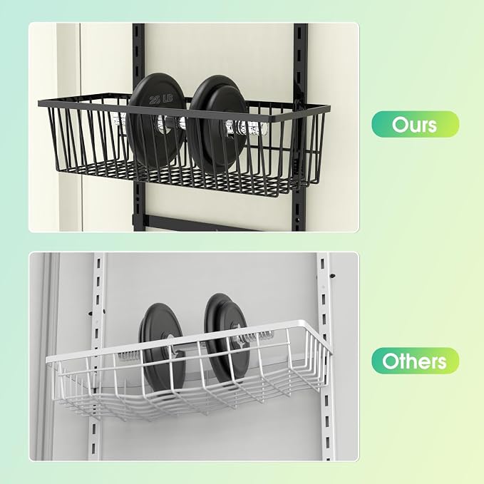Mefirt 9-Tier Over The Door Pantry Organizer, Pantry Storage & Organization | Pantry Hanging Organizers and Storage, Adjustable Heavy-Duty Metal for Home & Kitchen, Back of Door Seasoning Rack - Image 5