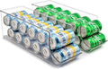 Sorbus Can Dispenser for Refrigerator - 12 Can Fridge organizer Rotation System Rack - Clear Soda Can Organizer for Refrigerator, Freezer & Pantry - Great for Kitchen Organization & Storage (2-Pack) by Sorbus
