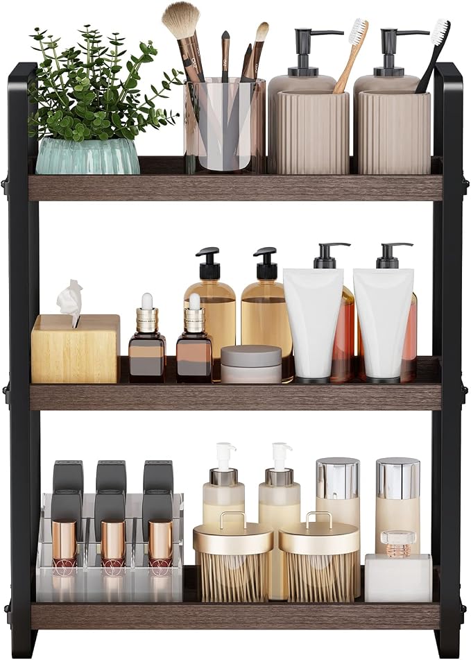 HNRLOY Bathroom Counter Organizer, Bathroom Counter Shelf, Makeup Organizer | Bathroom Countertop Organizer, Bathroom Sink Organizer, Perfume Organizer, Vanity Shelf, Bathroom Organization and Storage by Unknown
