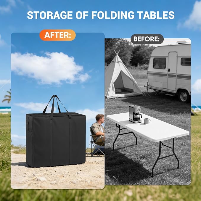 Folding Table Storage Bag 49x4.5x30in 600D Waterproof - Image 5