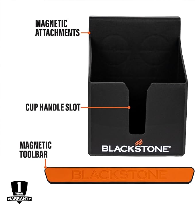 Blackstone 5609 Magnetic Tool and Beverage Holder, 2 Piece | Organizer for Storage, Squeeze Bottle Holder, Premium Griddle Grill Accessories, Sturdy Quality, Portable - Image 4