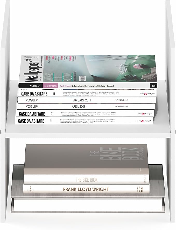 Furinno Cubicle H-Shelf Cube Insert, 2-Tier Cube Organizer, White | 12.9W x 12.9H, Shelf Accessory, Fits into Furinno Triple Thick Cubes, IKEA Kallax, for Organizers and Storage - Image 9