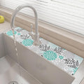 24" X 5.5" Kitchen Sink Splash Guard Faucet Mat Flora Super Absorbent Fast Drying Faucet Guard & Draining Mat Sink Splash Guard Behind Faucet for Kitchen, Bathroom by Unknown
