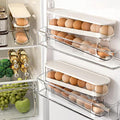WACOI Auto Rolling Fridge Egg Organizer, Space Saving Eggs Dispenser for Refrigerator Storager, Home Egg Holder, 1 pack by WACOI