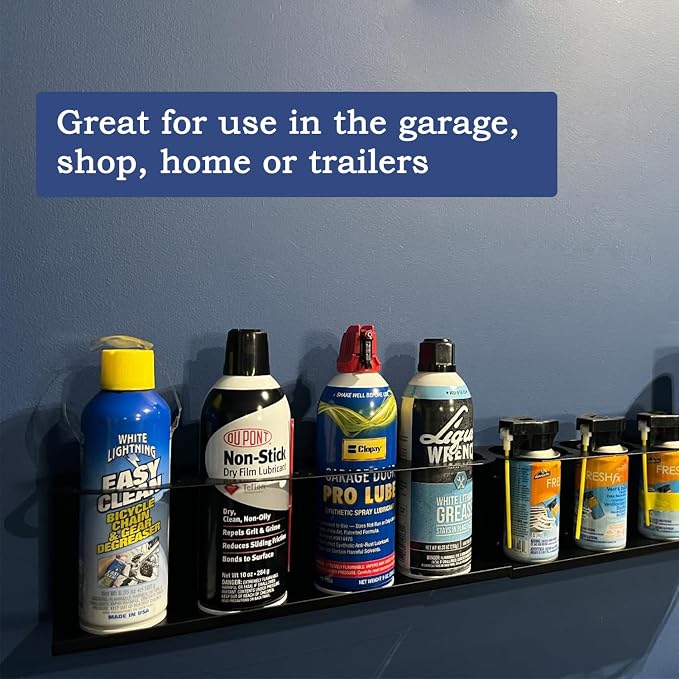 Spray Can Holder Organizer Aerosol Can Rack Wall Mount Spray Paint Storage Fit For Garage And Workspace (Pack of 2) - Image 5