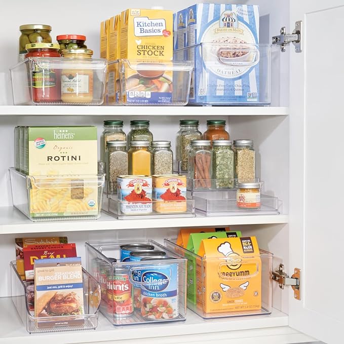 iDesign Linus Plastic Fridge and Freezer Storage Organizer Bin with Handle, Clear Container for Food, Drinks, Produce Organization, BPA-Free , 11.5" x 6" x 3.5", Clear | With Handle, BPA-Free, For Food, Drinks, Produce, Freezer Compatible - Image 3