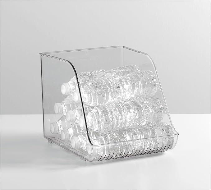 iDesign Water Bottle Organizer for Fridge, Clear | Made in USA - Image 4