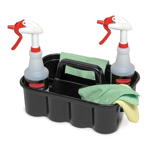 Rubbermaid Commercial Products Deluxe Carry Caddy for Take-Out Coffee/Soft Drinks Postmates/Uber Eats/Food Delivery Cleaning Products Sports/Water Bottles Black - Image 7