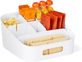 YouCopia ShelfBin Adjustable Snack Bin, BPA-Free Divided Storage Basket for Kitchen Pantry Organization, One Size, Speckled White by YouCopia