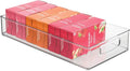iDesign Stackable Clear Plastic Extra Long Pantry Organizers | Cabinet Storage Bins, For Kitchen by iDesign
