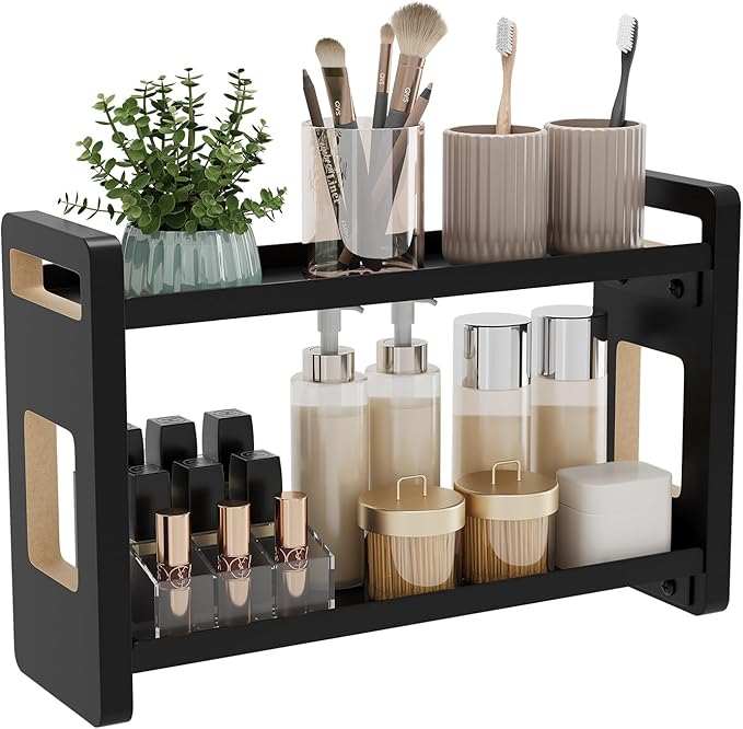 Bathroom Counter Organizer, Bathroom Sink Organizer, Vanity Shelf | Bathroom Organizers and Storage, Bathroom Countertop Organizer, Counter Shelf, Cologne Stand, Perfume Stand, Bathroom Decor by UJQSUN