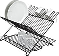 Better Houseware 1483 Junior Folding Dish Rack, Black by BetterHouseware