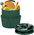Cleaning Caddy for Cleaning Supplies,17L Cleaning Supply Caddy with Handle Foldable Cleaning Supplies Organizer Bucket Cleaning Products Organizers for Home, Garden (Grass Green) by Ashmacdo