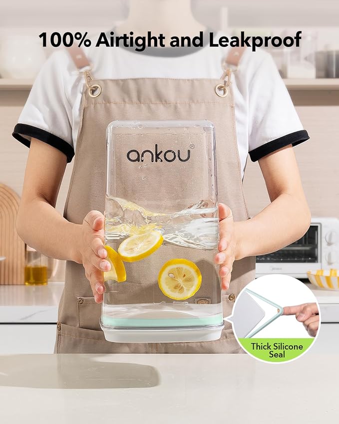 Airtight Pop Food Storage Container with Lid & 130ml Scoop, 4L/4.2qt BPA-Free Cereal, Rice, Flour, Pasta & Snack Container, Stackable & Durable,Kitchen Pantry Organizer - Image 3