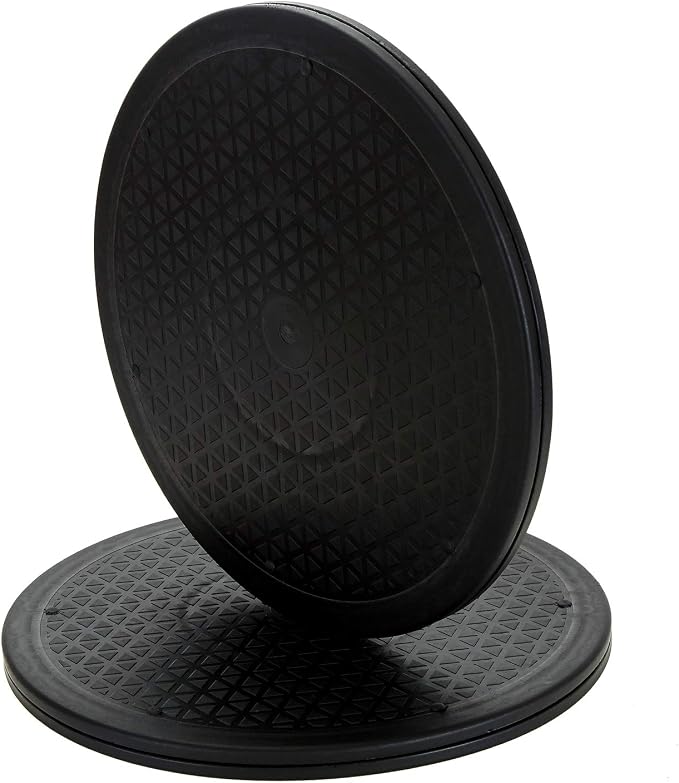 Lawei 2 Pack 12 inch Heavy Duty Rotating Swivel Stand with Steel Ball Bearings - Lazy Susan Turntable for Flat Panel Monitors, TV's, Potted Plants, Stereo Speakers by ENJOYEVERYMOMENT