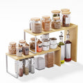 Cabinet Organizer Shelf, 2-Tier Kitchen Counter Organizer Corner Shelves Coffee Bar Organizers for Countertop Kitchen Storage Spice Rack by Unknown