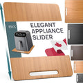 Ibyx Appliance Slider, Sliding Tray for Coffee Maker, 12 x 16 in, Natural | For Coffee Maker & Heavy Kitchen Appliances, Easy Slide, Made of Premium Bamboo, Space-Saving Kitchen Organizer 40lb Capacity by Ibyx