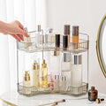 Aveniee Corner Bathroom Counter Organizer, Bathroom Countertop Shelf Makeup Organizer for Vanity Perfume Tray for Corner Storage (2 Tiers, Grey) by Aveniee