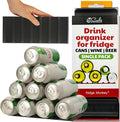 Cooks Innovations Drink Organizer for Fridge, 1 Pack Soda Can Refrigerator Organizers and Storage, Beer-Wine-Water Bottle Holder, Fridge Monkey - Durable Non-Slip & Roll by CooksInnovations