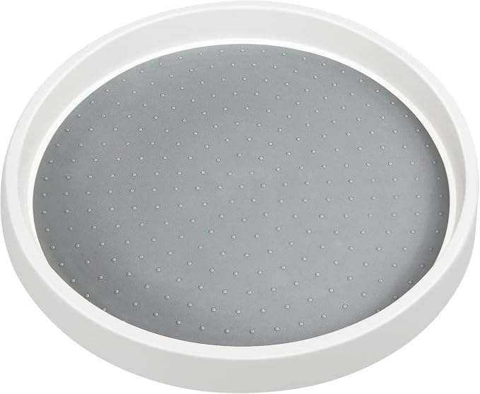 Non Skid Lazy Susan Turntable,Single Round Rotating Kitchen Spice Organizer for cabinets,Pantry, Bathroom, Refrigerator (12Inch) by NonSkidLazySusanTurntable