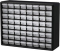 Akro-Mils 64-Drawer Plastic Storage Cabinet, 20" W x 6" D x 16" H, Black | Plastic Cabinet w/ Drawers for Garage Organization, Beads, Building Bricks Storage, Teacher Toolbox, Makeup Organizer, 10164 by Akro-Mils