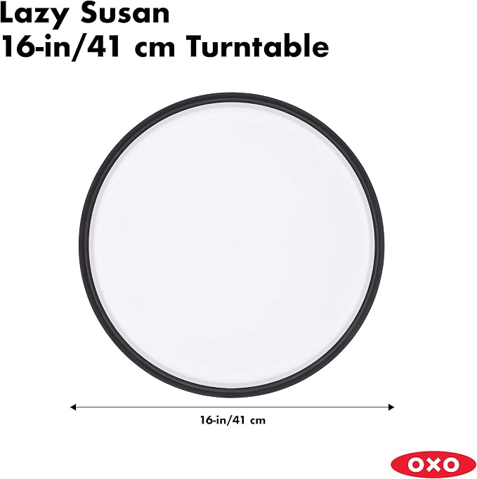 OXO Good Grips Lazy Susan Turntable, 16-Inch | White | Pack of 2 - Image 5