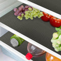 8 Pcs Refrigerator Liners Mats Washable, Refrigerator Mats Liner Waterproof Oilproof, Shinywear Fridge Liners for Shelves, Cover Pads for Freezer Glass Shelf Cupboard Cabinet Drawer (8 Black) by Shinywear