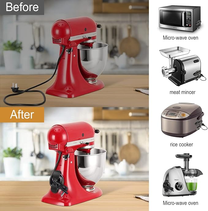 Cord Organizer for Appliances, Upgraded Kitchen Cord Organizer, Cord keeper Cord wrapper Cord holder Cord winder for Appliances Air Fryer, Coffee Maker, Blender, Pressure Cooker, Toaster - Image 5