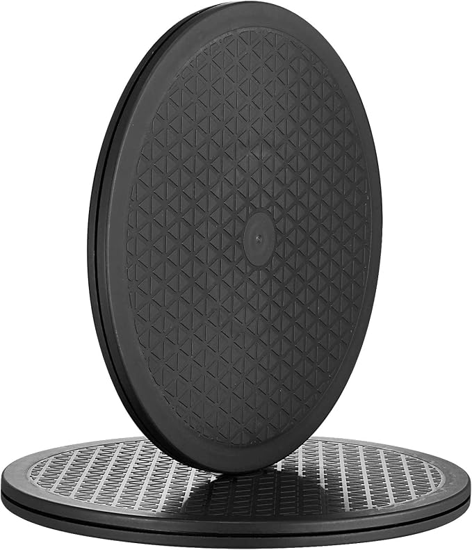 Heavy Duty Rotating Swivel Stand with Steel Ball Bearings - Lazy Susan Spray Paint Turntable for Flat Panel Monitors, Potted Plants,TV's, Sculpture, Speakers (10 inch-2pack) by Plainmarsh