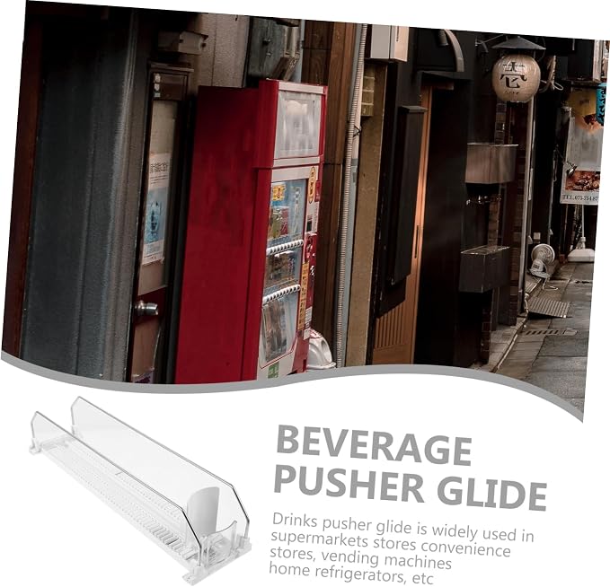 LABRIMP Fridge Drink Organizer Beverage Pusher Glide 14.37X2.95X2.51In Automatic Soda can Dispenser for Supermarket Shelves and Home Refrigerator - Image 3