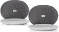2 Pack - Large and Medium Platter Storage Cases - 20" x 15" and 22" x 17" - Gray - China Storage Containers for Plates and Serveware by Stozu