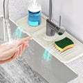 14.6 inch Faucet Mat for Kitchen Sink [5°Slope Fast Self-draining] Faucet Mat Kitchen Sink Splash Guard Silicone Sink Splash Guard Kitchen Sink Area Tidy Splash Faucet Guard Draining Mat-Beige by Snoquir