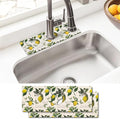 Sink Faucet Absorbing Mat, 2 Pack Drying Mat Around Faucet Sink Splash Guard Behind Faucet Sinkmat For Kitchen Bathroom Island Rv 15 * 5.5 Inch (38 * 14 cm) by BathtubMat