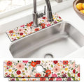 Sink Faucet Absorbing Mat, 2 Pack Drying Mat Around Faucet Sink Splash Guard Behind Faucet Sinkmat For Kitchen Bathroom Island Rv 24 * 5.5 Inch (60 * 14 cm) by BathtubMat