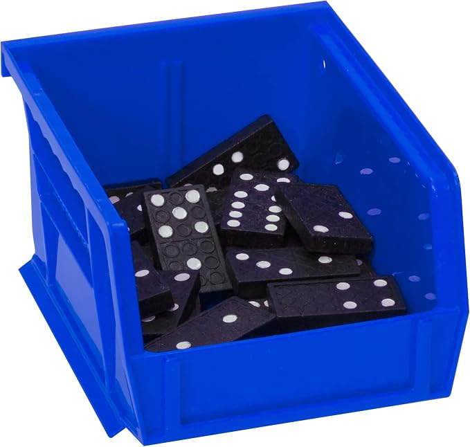Akro-Mils 30210 AkroBins Plastic Storage Bins, Space-Saving Stackable Bins for Garage, Pantry, Craft Organization, 5" x 4" x 3", Blue,(Pack of 24) - Image 8