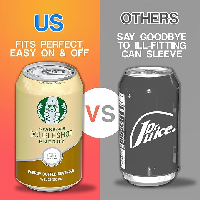 BeerSkin Silicone Can Covers that Look Like Soda 12 oz (355 ml) - 5 Pk | Fun Kozies, Cans for Camping, Outdoor Parties, Beach Accessories, Gift for Outdoor Lovers, Soda Can Cover - Mix - Image 3